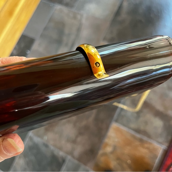 Vintage Wilardy Lucite Translucent Tortoise Purse - Picture 7 of 12